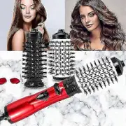 3in1 Hot Air Styler and 360 Rotating Hair Dryer Dry Curl Hair Straighten Brush A AU