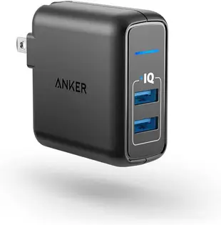 [3美國直購] Anker A2023 24W Elite 充電器 2 USB 2.4A 含 PowerIQ 不支持PD/QC快充