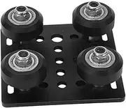 Fafeicy V Wheel Gantry Plate Aluminum V Wheel Plate Pulley Kit, Support Alloy Gantry for Precise 3D Printing CNC Machine Tool