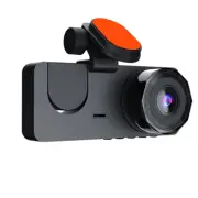 3 Lens Car DVR Dash Cam Video Recorder Front Rear Inside Camera Night Vision