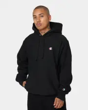 [CHAMPION] Champion Reverse Weave Hoodie Black - Size M M Black