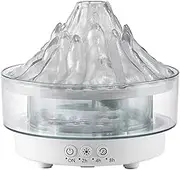 Volcano Humidifiers for Home, Snow Mountain Diffuser 260ml, Jellyfish Diffuser with 7 Changing Colors Night Lights, Ultra-Silent Humidifier for Bedroom, Office