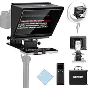 NEEWER X1 Pro II Teleprompter 9" All Metal with RT113 Remote/App Control, Quick Switch 1s Lock Arca Type QR Plate, Magnetic Phone Clamp Compatible with iPhone Android Smartphone, Assembly Free