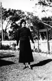 Bendigo Victoria 1925 - A woman in a garden Old Historic Photo