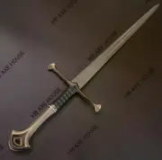 Custom Handmade Damascus Steel Median Viking Battle Ready Sword With Sheath