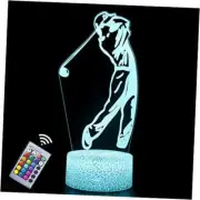 Gifts for Boys, 3D Illusion Night Light for Kids Bedroom Decor Table Lamp, Golf