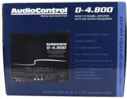 AudioControl D-4.800 4/3/2 Channel High Power Amplifier W/DSP Brand New