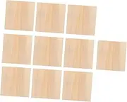 Abaodam 10pcs Unfinished Wood Panel Boards DIY Decorative Photo Frames for Clay Picture Holders Crafting Material for Creative Projects and Imaginative Play