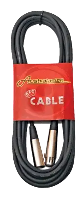 Australasian 20ft XLR to XLR Microphone Cable - 6m Mic Lead - KME21