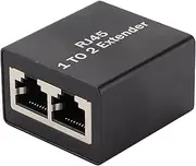 Ethernet Splitter RJ45 Network Connector Adapter, Signal Weakness and Connection Problems Solution, Stable Function, High (One-Drag one-Segment) (One-to-Two-Segment Device)