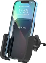 Car Phone Holder Mount, Car Vent Phone Mount, 3 Sides Full Wrap Clamp Arm&Hook Vent Clip, Big Car Phone Holder Under 7.0"&Thick Cases