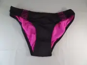 NWT Betsey Johnson Animal Attraction Mesh Hipster Bikini Bottom Sz S Scrunch