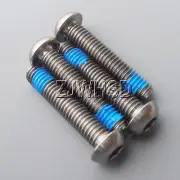 4pcs M6 x 30 mm Titanium Ti Screw Bolt Allen Hex Socket Button Head ThreadLocker