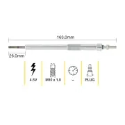 Tridon Glow Plug for Nissan X-Trail T32 Navara D23 D23T NP300 Qashqai J11
