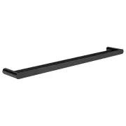 Curvae Double Towel Rail 800mm, Matte Black