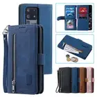 Zipper Leather Wallet Phone Case For Samsung A14 A34 A54 A13 A33 A53 A12 A52S 5G