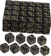 jojofuny 48pcs Acrylic Counter Dice Tabletop Games Tokens for Game Mechanics Math Learning and Creative Play for Card and Educational Use