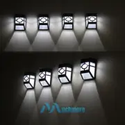 LOT Solar Powered LED Wall Light Outdoor Garden Path Landscape Fence Yard Lamp
