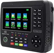 Satellite Receiver V10 Finder Max Satellite Finder Signal Meter for DVB-S/S2/S2X Receiver Sat Detector Builtin 4000mAh Battery for Remote Reception Systems Antennas