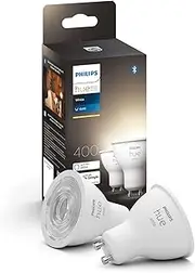 Philips Hue GU10 Bluetooth Smart LED Spotlight, Warm White