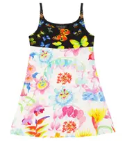[Versace Kids] Versace Kids Jardin jersey dress Y 14 multicoloured
