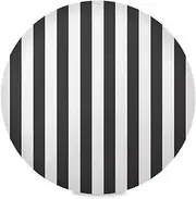 xigua Black and White Stripes Round Placemats Set of 4,Non-Slip Heat Resistant Washable Table Mats for Kitchen Dining Table Decoration,15.4 Inch