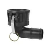 Gloxco Poly Type C Cam and Groove Fitting, 90 Degree Elbow, 2" Female Coupler...