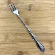 Oneida Strathmore Seafood Cocktail Fork Deluxe Stainless Steel Flatware 90s NEW