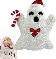 Ghost Throw Pillow, Halloween Pillows Ghost Pillow, Decorative Pillows for Sofa Bed Couch Stuffed Halloween Pillow for Party Outdoor Home Decorations Ghost Decor Cushion
