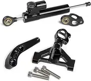 WILRAY Motorcycles Adjustable Steering Stabilize Damper Bracket Mount Support Kit for K&awasaki for Ninja ZX-14 ZX14 ZX 14 ZZR1400 Z&ZR 1400 2006-2019