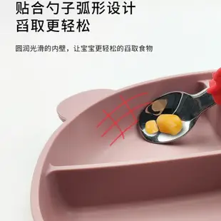 台灣現貨🧸寶寶餐盤 小熊餐盤 分格餐盤 吸盤餐盤 分隔餐盤 矽膠餐盤 大吸盤餐盤 兒童餐具 兒童餐盤