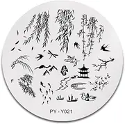 Nail Stamping Plates Template Printing Stainless Steel Stencil DIY Nail Art Tools zhengpingpai
