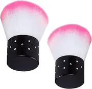 2PCS Nail Dust Brush, Soft & Comfortable Fine Brush Head Dust for Nails, 1.6x2.5 Inch Nail Art, Easy to Use Duster for Women Makeup Art