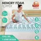 Memory Foam Mattress Topper Queen 5CM Bed Underlay Double King Single NSW STOCK