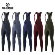 Women Cycling Bib Pants Coolmax Bike Long Tights Mtb Bicycle Trousers 2 Pockets