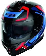 Nolan N80-8 Ally N-Com, full face helmet , color: Black/Blue/Dark Blue/Red , size: XL