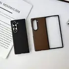 Case For Samsung Galaxy Z Fold6 Fold5 Fold4 3 Hybrid Leather Hard Folding Cover