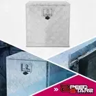 Silver Aluminum Truck Pickup Trailer Tool Box w/ T-Bar Lock&Keys 18"x17.7"x18"