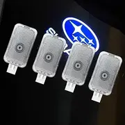 Eruseay for Subaru Integration Ultra-Brights Step Led Puddle Door Lights, Ultra-Bright LED 3D Laser Ghost Shadow Light, Never Fade with Extension Cord, Pack of 4