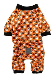 Boogie Nights Size 4 (41-42cm) Orange Halloween Dog Pyjamas by FuzzYard