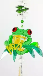 crystal suncatcher green frog car mirror suncatchers rainbow sun catcher