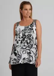 TS TAKING SHAPE Viscose Jamila Cami Zebra Print Size 18 *NWTS*