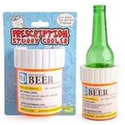 Novelty Gift Prescription Beer Stubby Cooler