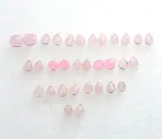 WHOLESALE 16PR 925 SOLID STERLING SILVER PINK ROSE QUARTZ STUD EARRING LOT y535