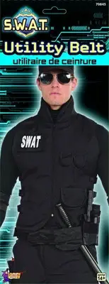 S.W.A.T. Costume Utility Belt Adult One Size Fits Most