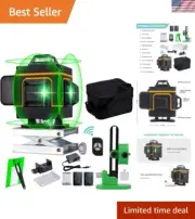16 Lines 4D Laser Level Self-Leveling 4x360 Horizontal & Vertical Cross line ...
