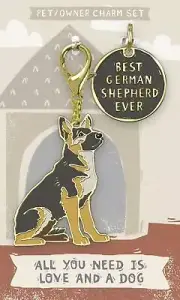 Primitives By Kathy Dog Collar Charm Set - German Shepherd