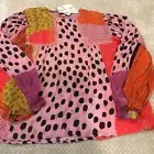 Woman’s Blank Miranda Peasant Blouse From Anthropologie Pink Size XS Retail $128