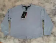 NWT SPYDER ACTIVE WOMEN'S PULLOVER TOP Sz XL LIGHT BLUE $ 68.00