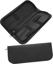 FRCOLOR 2 Pcs Barber Carrying Case Scissors Organizer Hair Razor Clippers Dryer Scissor Case Hair Trimmer Hairstylist Holder Cuticle Haircut Kit Shear Case for Hairdressers Leather